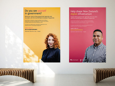 Student Job Search - GovTechTalent Campaign campaign design graphic design new zealand poster print