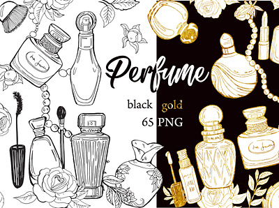 Perfume clipart branding design fashion flowers graphic design illustration logo parfum