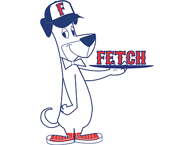 Huckleberry Hound Logo Option adobe illustrator cartoon