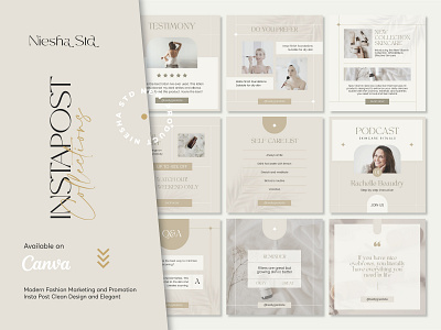 Minimalist Beauty Skincare Instapost branding business canva cream design elegant fashion feminim illustration insta post instagram instagram template lauout layout minimalist modern pink preview template ui