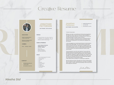 Soft Dev Resume Canva Template