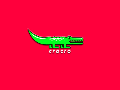 Crocro logo aligator alligator logo crocodile crocodile logo crocro illustration logo logo design