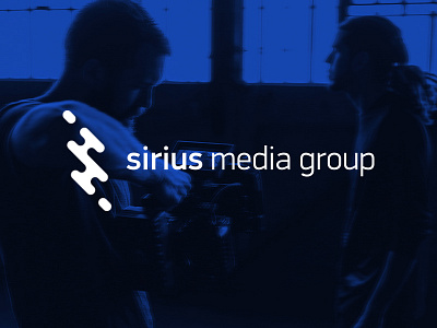 Sirius Media Group Logo flat flat logo logo logo design media media logo s s logo simple logo sirius logo streaming streaming logo