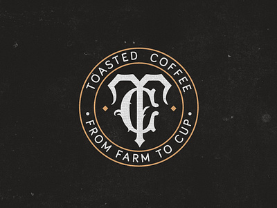 TOASTED COFFEE app branding coffee coffee logo design graphic design illustration logo logo design mockup monogram presentation typography vector