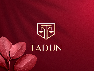 TADUN 3d animation app branding clothing design dribble graphic design illustration logo logo designer monogram motion graphics red sketch trending typography vector