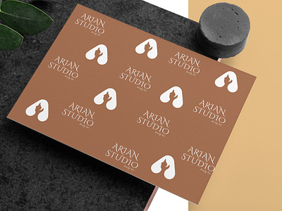 ARIAN STUDIO animation app branding design graphic design illustration logo monogram motion graphics negative space salon studio typography vector