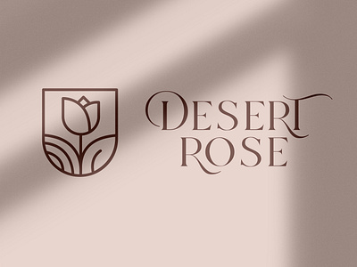 DESERT ROSE bestlogo brandidentity branding cosmeticlogo creativelogo design entrepreneur fashion freelancer graphic design logo logodesigner logomockup newbusiness startup