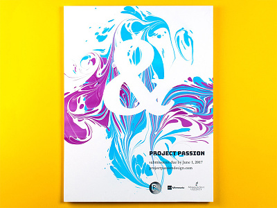 Project Passion 2017 ampersand callforentries marbling passion poster show