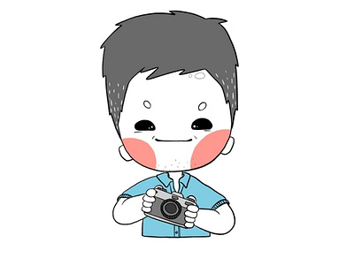 Camera Man design drawing illustration