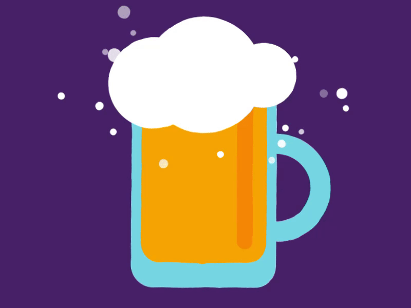 Beer O'Clock animation beer cheers pint weekend