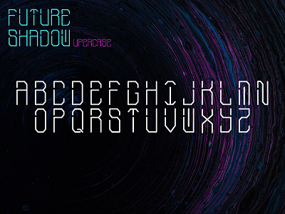 FUTURE SHADOW FONT digital display font fonts futuristic graphic design illustration logofont typography ui vector