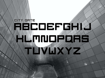 City Gate Font app bold branding clean design digital dinamic display displayfont font futuristic graphic design illustration logo modern typography vector