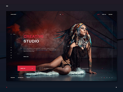 Artex Group artexagency black concept design digital dribbble fashion guideline interactive minimal red uiux