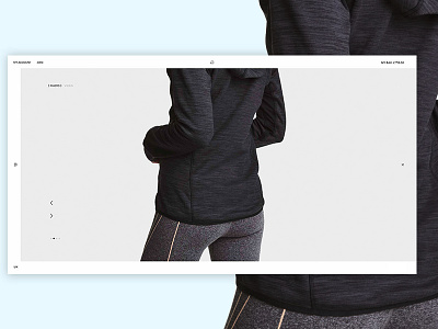 a. clothes concept desktop e commerce grid minimal sport ui
