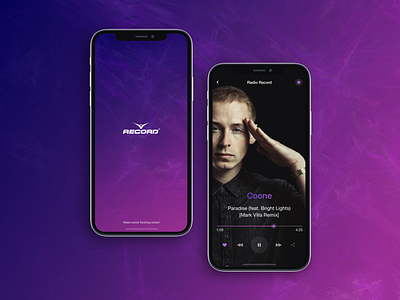 Record R. #5 app concept grid ios minimal mobile music player store ui ux