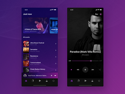 RDR Mobile App app best creative design dribbble music shot template ui