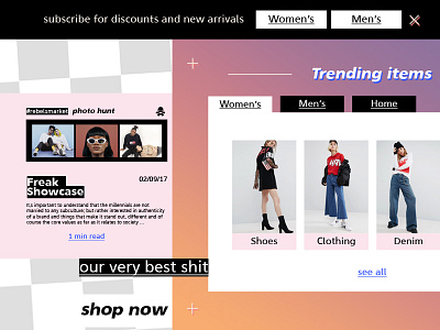 eCommerce #rebelsmarket ecommerce fashion layout shop template ui webdesign