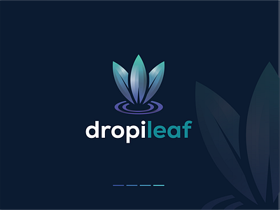 Dropi Leaf | Logo Gradient