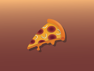 Pizza Illustration baverage branding design food gradient graphic design illustration pizza