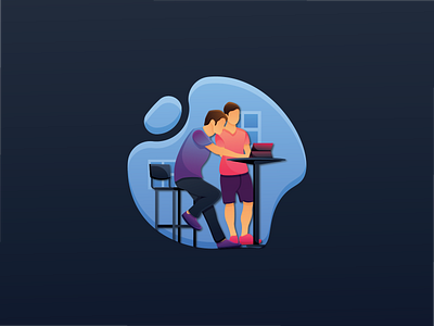 Teamwork Flat Illustration design flat gradient graphic design illustration