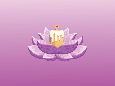 Vesak Flat Illustration branding budha design gradient graphic design illustration lotus nature vesak