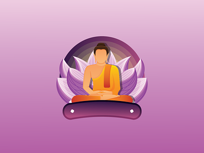 Vesak Flat Illustration