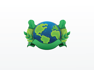 Earth Flat Illustration