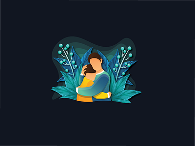 Mother Day Flat Illustration