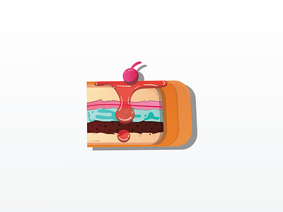 Cake Flat Illustration