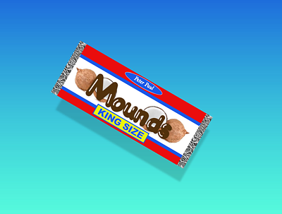 Mounds Throwbacl candy candy bar candybar consumer dribbbleweeklywarmup kingsize logo mounds product rebound weekly challenge weekly warm up xd xddailychallenge