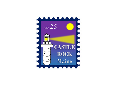 Castle Rock 25cents branding castle design icon illustration lighthouse logo rebound rock