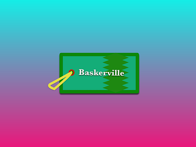Baskerville Gift Tag
