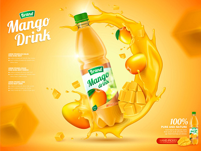Mango Drink Poster design mango drink poster design mango poster poster design