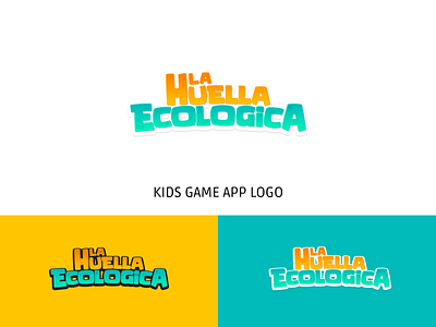 Game logo app brand branding design ecological footprint ecology game game branding game design game logo game ui graphic design huella ecologica icon identity illustration kids game logo logotype typography