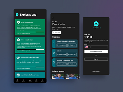 Arena Strive mobile app