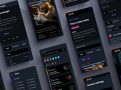 4hope UXUI improvements dark theme dark website mobile app responsive design uxui website design