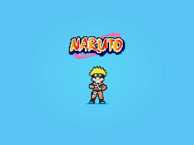 Naruto 8-Bit 8bit anime cartoon comic manga naruto ninja pixel pixel art retro