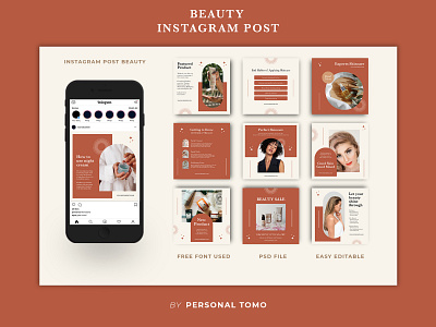 Beauty Instagram Post branding design instagram post social media ui