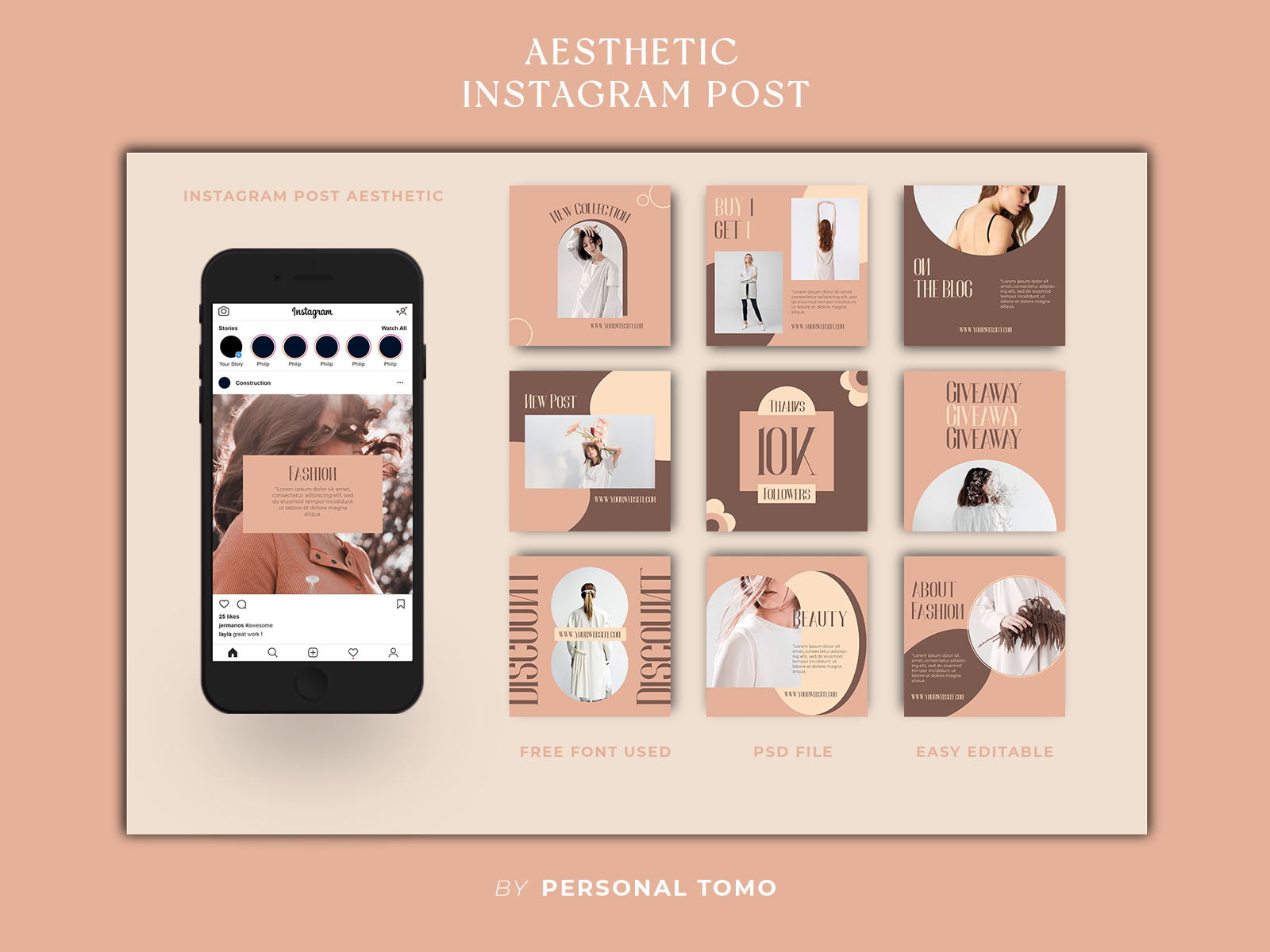 Instagram Post Aesthetic by Personaltomo on Dribbble