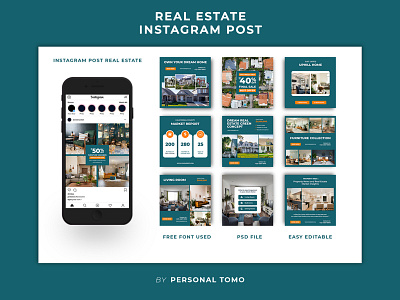 Instagram Post Real Estate design graphic design home house illustration instagram post real estate social media ui