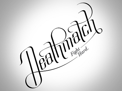 Deathmatch Type custom lettering type typography