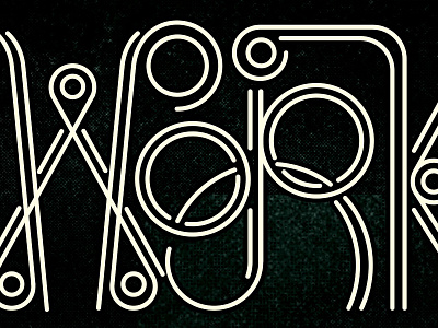 Work design lettering type typography
