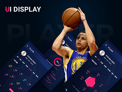 NBA app UI display