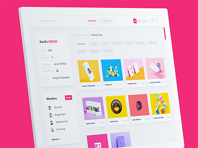 Zeplin Redesign II card color pink redesign web