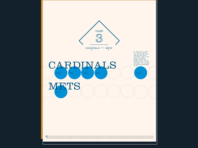 Game 3 // @cardinals 5 — @mets 1 baseball data visualization information design mets