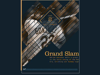 Game 8 // Mets 6 — Nationals 5 baseball data visualization information design