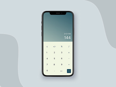 DailyUI 004 - UI Design : Calculator App
