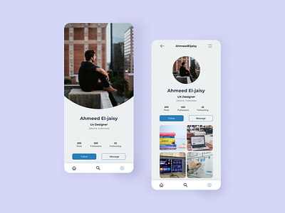 DailyUI 006 - UI Design : User Profile app appdesign application branding dailyui dailyui006 design graphic design illustration inspiration mobile mobileapps poster ui uiux ux web webdesign