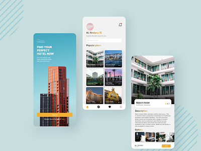 UI Design : Hotel booking app