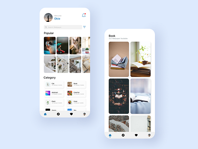 UI Design : Wallpaper app app application blue dailyui design figma graphic design illustration logo ui uiux user experience user interface ux wallpaper wallpaper app